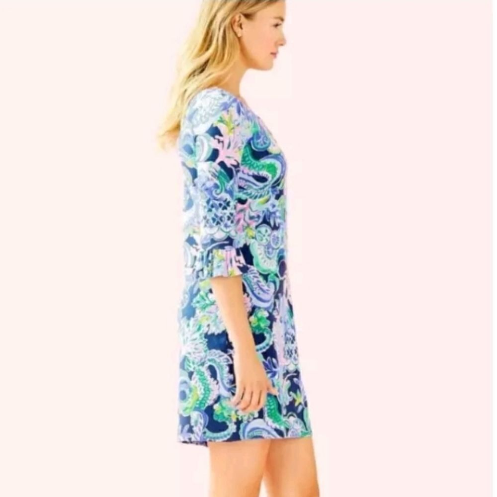 Lilly Pulitzer Sophie Ruffle Dress UPF 50 in Sirens and Spirits | M - Picture 10 of 10